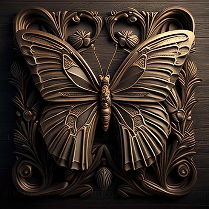 3D модель Papilio protenor (STL)